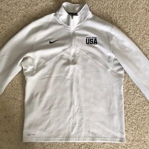 White Nike Team USA warm up
